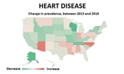 Where More Prospects Are Getting Coronary Heart Disease: 50 States of Trend Data