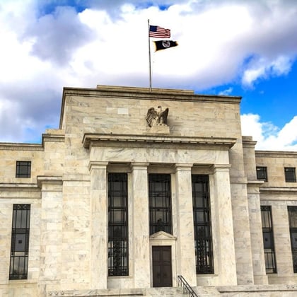 stock image of Federal Reserve Building in Washington, D.C.