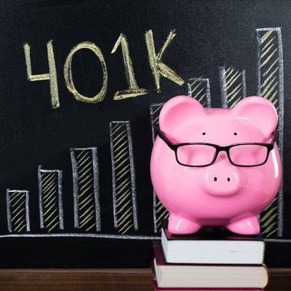 A 401(k) plan piggy bank (Image: Shutterstock)