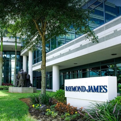 Sign outside a Raymond James building