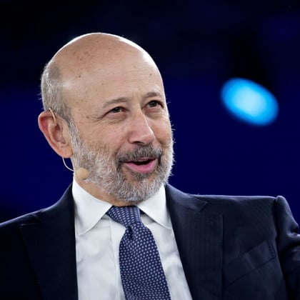 Headshot of Lloyd Blankfein, senior chairman of Goldman Sachs.