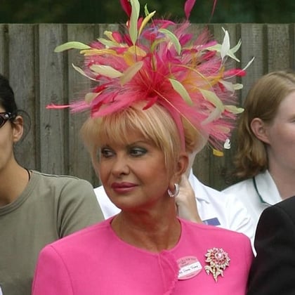 Ivana Trump arrives at the Ascot Races today. Thursday, June 17 2004, in Ascot, U.K. Photographer: Graham Barclay/Bloomberg News