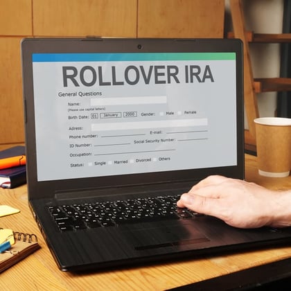 IRA Rollover applications on a computer screen