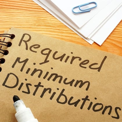 Book with Required Minimum Distributions written on it