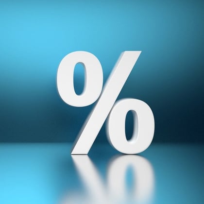A percentage sign