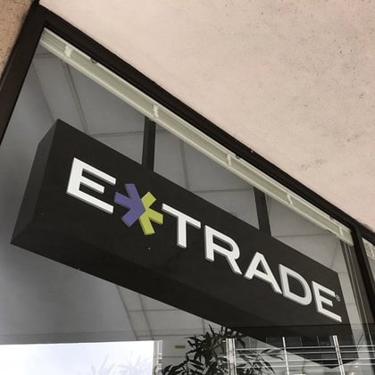 E-Trade building sign