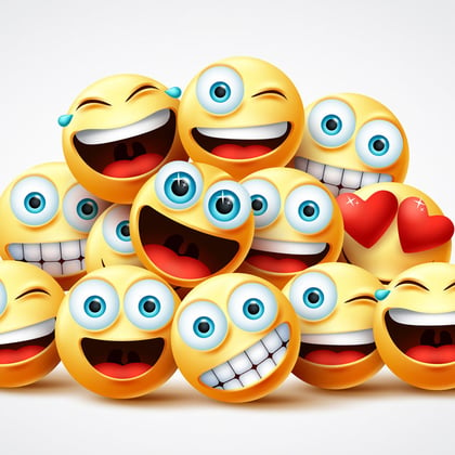 Smiley emoji faces
