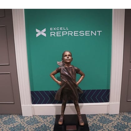 The Fearless Girl, at Excell Represent. Credit: Carson Group