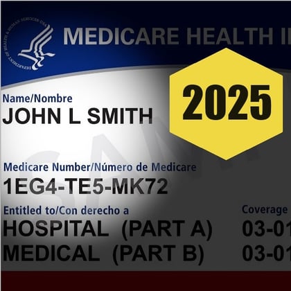 Medicare card 2025